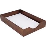 Carver Walnut Finish Solid Wood Desk Trays (CVRCW07222) View Product Image