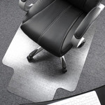 Floortex Cleartex Ultimat Polycarbonate Lipped Chair Mat for Carpets up to 1/2" - 48" - Carpeted Floor, Floor, Carpet, Home, Office - 53" Length x 48" Width x 0.085" Depth x 0.085" Thickness - Lip Size 20" Length x 10" Width - Lipped Product Image 