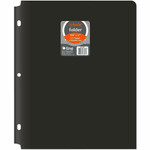 C-Line 2-pocket Heavyweight Poly Portfolio Pocket - 9.4" Width x 11.4" Length x 100 mil Thickness - For Letter 8 1/2" x 11" Sheet - 3 x Holes - Ring Binder - Rectangular - (CLI33931) Product Image 