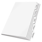 Cardinal Write 'N Erase Mylar Tab Dividers (CRD60506) View Product Image