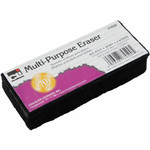 Charles Leonard Multi-Purpose Eraser - 2" Width x 5" Length - Washable - Black - Felt Product Image 