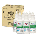 Clorox Healthcare Hydrogen-Peroxide Cleaner/Disinfectant, 32 oz Pull Top Bottle, 6/Carton Product Image 