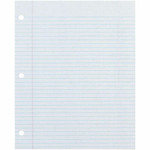 Ecology Recycled Filler Paper - 500 Sheets - College Ruled Front Ruling - 0.28" Ruled - Red Margin - 3 Hole(s) Product Image 