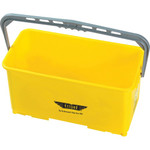 Ettore 6-gallon Super Bucket - 6 gal - Handle, Secure Grip - 10.5" x 21.8" x 11.8" - Yellow - (ETO85000) Product Image 