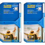 Ettore All-purpose Squeegee - Rubber Blade - Plastic Handle - 1.5" Height x 14" Width x 14" Length - Lightweight, Streak-free - Blue Product Image 