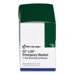First Aid Only Aluminized Emergency Blanket, 52" x 84", 5/Box View Product Image