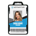 Advantus Secure-Two Card RFID Blocking Badge, Horizontal/Vertical, Black 3.68" x 2.38" Holder, 3.38" x 2.13" Insert, 20/Pack (AVT76417) View Product Image