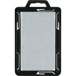 Advantus RFID Blocking Badge Holder - Support 2.13" x 3.38" Media - Vertical - Plastic - Black/Clear Product Image 