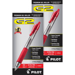 Pilot G2 Premium Gel Roller Retractable Pens - 0.38 mm Ultra Fine Pen Point - Refillable - Retractable - Red Ink - Gel-based - (PIL31279BD) Product Image 