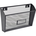 Lorell Black Mesh Wire Wall Pocket (LLR84144) View Product Image