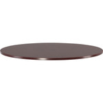 Lorell Essentials Conference Tabletop - Laminated Round, Mahogany Top - 47.25" Table Top Width x 47.25" Table Top Depth x 1.25" Table Top Thickness - 1" Height - Conferencing - Assembly Required Product Image 