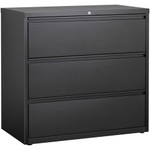 Lorell Fortress Series Lateral File - 42" Width x 18.6" Depth x 40.3" Height - 3 x Drawer(s) for File - Letter, Legal, A4 - Lateral - Locking Drawer, Magnetic Label Holder, Ball-bearing Suspension, Leveling Glide - (LLR88031) Product Image 