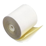 Impact Printing Carbonless Paper Rolls, 3" X 90 Ft, White/canary, 50/carton (ICX90770470) Product Image 