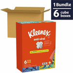 Kleenex Anti-viral Facial Tissue - 3 Ply - WhiteBox - 55/Box - (KCC54506CT) Product Image 