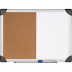 Lorell Dry Erase Aluminum Frame Cork Combo Boards (LLR19291) View Product Image