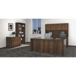 Lorell Chateau Series Walnut Laminate Desking (LLR34321) View Product Image