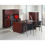 Lorell Chateau Series Mahogany Laminate Desking Credenza (LLR34306) View Product Image