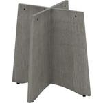 Lorell Essentials Round Conference Table Base - 29" Height x 29.50" Width x 29.50" Depth - Assembly Required - Weathered Charcoal Product Image 