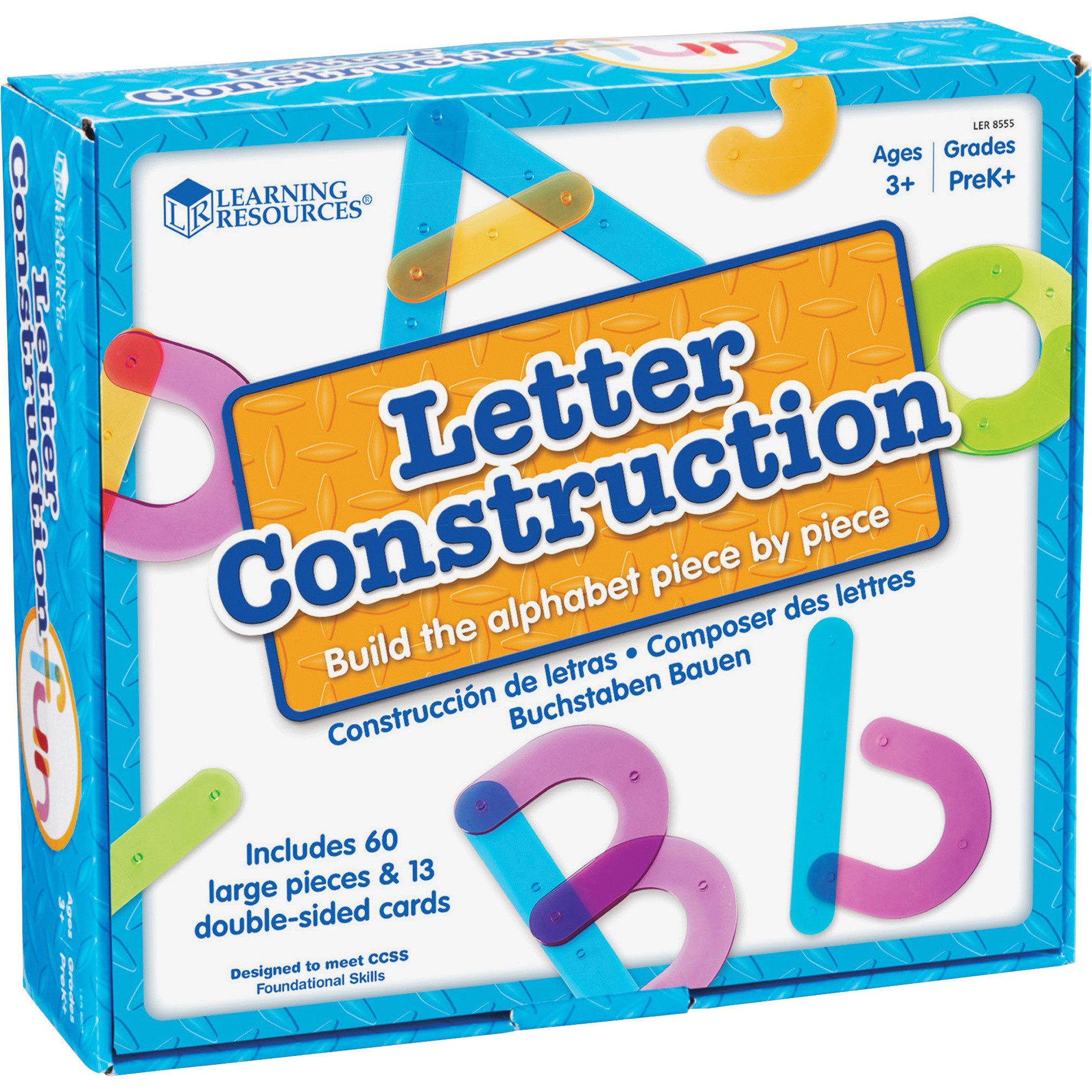 Learning Resources Letter Construction Activity Set, Pre K+, Ast ...