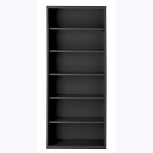 Lorell Fortress Series Charcoal Bookcase (LLR59695) View Product Image