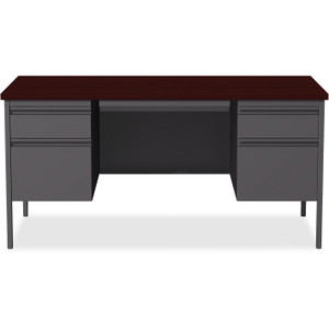 Lorell Fortress Series Double-Pedestal Desk (LLR60928) View Product Image