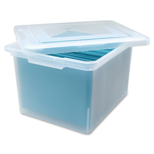 Lorell Letter/Legal Plastic File Box (LLR68925BD) View Product Image