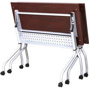 Lorell Mahogany Flip Top Training Table (LLR60722) View Product Image