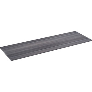 Lorell Relevance Series Tabletop - 71.6" Width x 24" Depth x 1" Thickness Table Top - Straight Edge - Finish: Charcoal, Laminate Product Image 