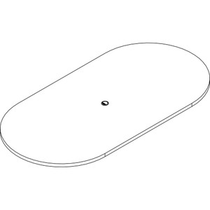 Lorell Prominence 2.0 Racetrack Conference Tabletop (LLRPRT4896GE) Product Image