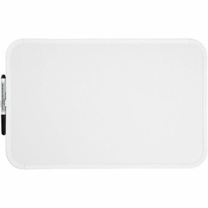Lorell Personal Whiteboard - 17" (1.4 ft) Width x 11" (0.9 ft) Height - White Melamine Surface - White Plastic Frame - Rectangle Product Image 