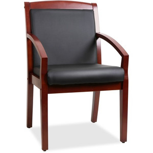 Lorell Sloping Arms Wood Guest Chair (LLR20014) View Product Image