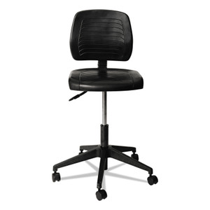 Alera WL Series Workbench Stool, Supports Up to 250 lb, 17.25" to 25" Seat Height, Black (ALECS616) View Product Image