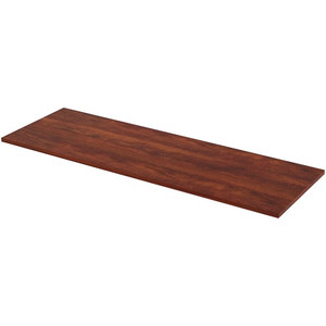 Lorell Training Tabletop - Cherry Rectangle, Laminated Top - Adjustable Height - 72" Table Top Width x 24" Table Top Depth x 1" Table Top Thickness - Assembly Required Product Image 