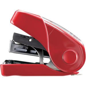 MAX Flat Clinch Mini Stapler - Staples Upto 25 Sheet - Red Product Image 