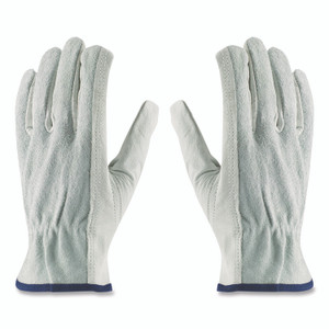 PIP Top-Grain Leather Drivers Gloves with Shoulder-Split Cowhide Leather Back, X-Large, Gray View Product Image