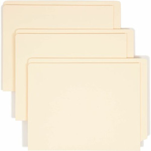 Smead Straight Tab Cut Letter Recycled File Pocket - 8 1/2" x 11" - 1 Pocket - 11 pt. - SMD24115 Product Image 