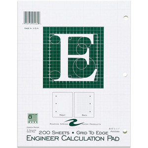 Roaring Spring 5x5 Grid Engineering Pad (ROA95589) View Product Image