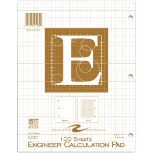 Roaring Spring 5x5 Grid Engineering Pad (ROA95182) View Product Image