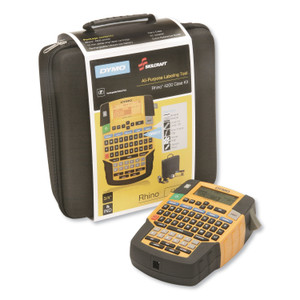 AbilityOne 7490016576125 Dymo/SKILCRAFT Rhino 4200 All-Purpose Labeling Tool with QWERTY Keyboard, 2 Lines, 3.6 x 10.8 x 10.4 (NSN6576125) View Product Image