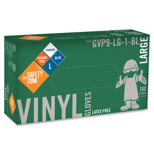 Safety Zone 3 mil General-purpose Vinyl Gloves (SZNGVP9LG1BL) View Product Image