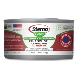 Sterno Ethanol Gel Chafing Fuel Can, 170 g, 72/Carton (STE20612) View Product Image