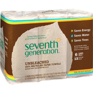 Seventh Generation 100% Recycled Paper Towels (SEV13737CT) View Product Image