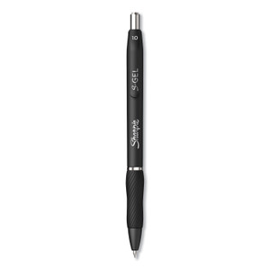 Sharpie S-Gel S-Gel High-Performance Gel Pen, Retractable, Bold 1 mm, Black Ink, Black Barrel, 4/Pack View Product Image