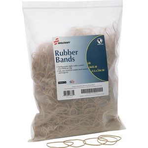 SKILCRAFT Soft-stretch Sterling Crepe Rubber Bands (NSN5783521) View Product Image