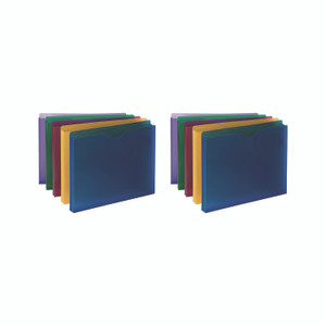 Smead Moisture-Resistant File Pockets, 1" Expansion, Letter Size, Assorted Colors, 10/Pack View Product Image