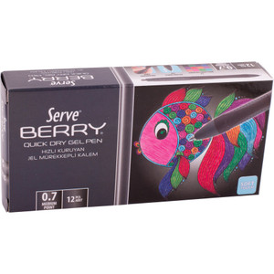 So-Mine Serve Berry Quick Dry Retract Gel Ink Pen (SRVBRGEL0712SY) View Product Image