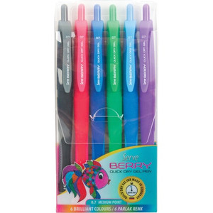 So-Mine Serve Berry Quick Dry Retract Gel Ink Pen (SRVBRGEL07B6KRA) View Product Image