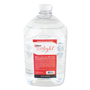 Sterno Soft Light Liquid Wax Lamp Oil, Clear, 1 gal Bottle, 4/Carton (STE30644) View Product Image