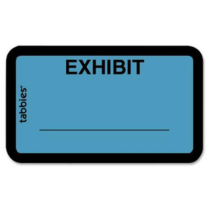 Tabbies Color-coded Legal Exhibit Labels (TAB58091) View Product Image