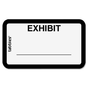 Tabbies Color-coded Legal Exhibit Labels (TAB58092) View Product Image